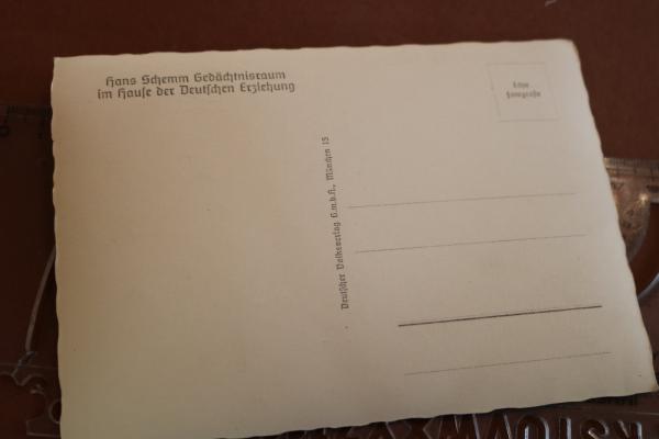 alte Postkarte - Hans Schemm Gedächtnisraum